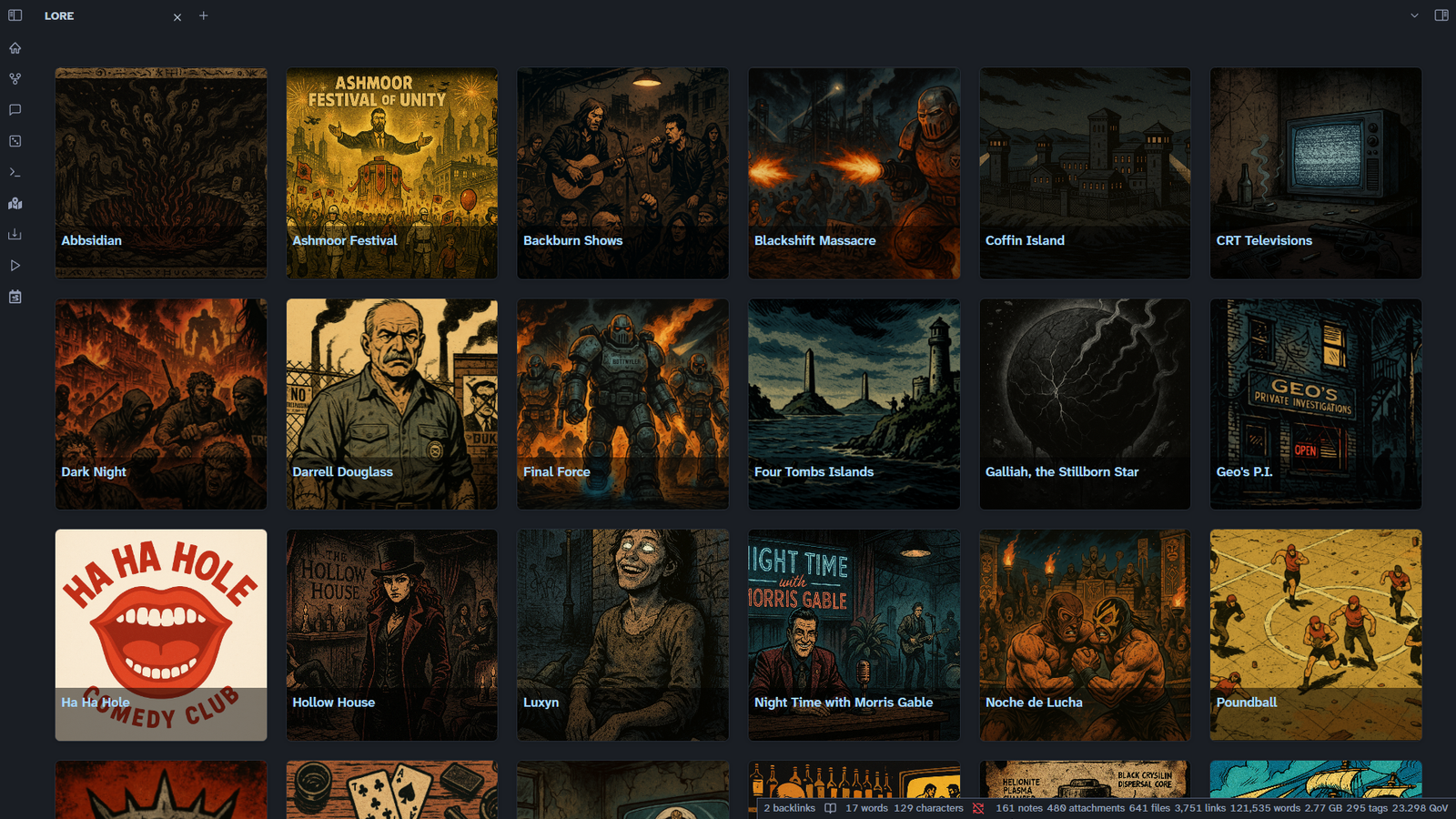 Disgraceland Lore Page